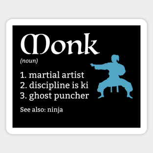 D&D Monk Definition Sticker